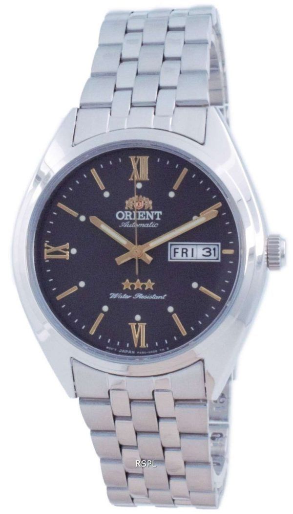 Reloj para hombre Orient Tri Star con esfera gris de acero inoxidable automático RA-AB0E14N19B