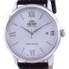 Reloj para hombre Orient Contemporary White Dial Leather Automatic RA-AC0F12S10B