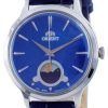 Orient Classic Sun &amp, Moon Blue Dial Quartz RA-KB0004A10B Reloj para mujer