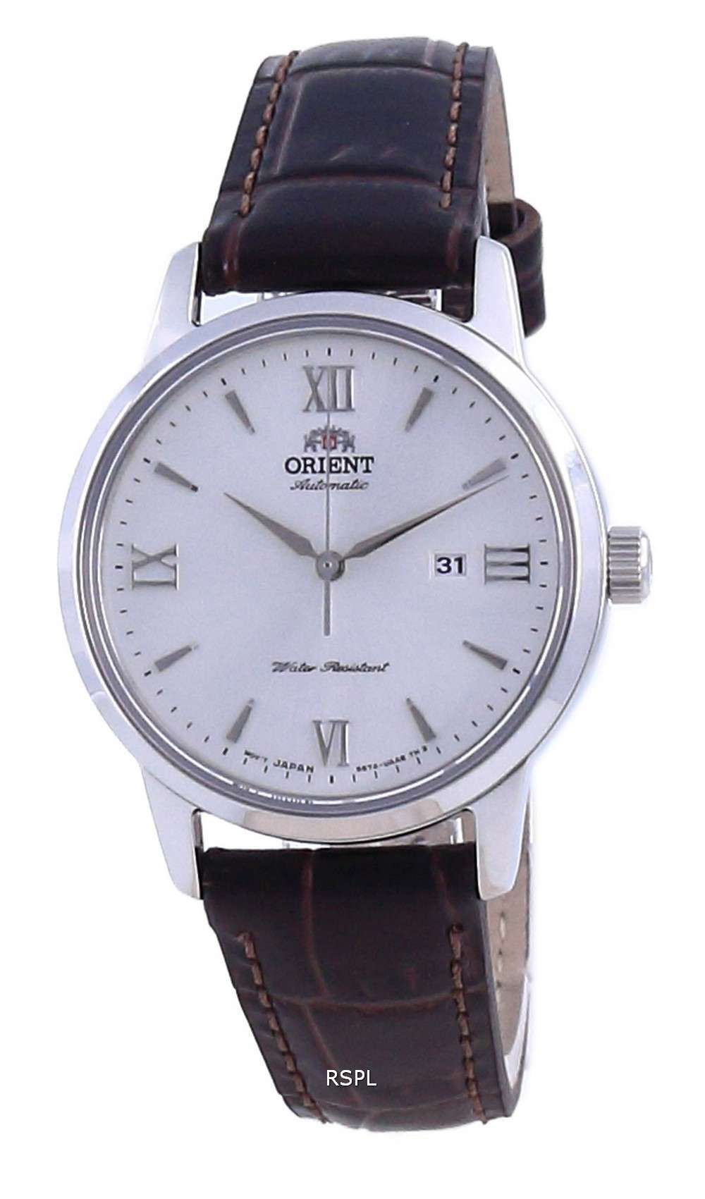 Reloj para mujer Orient Contemporary White Dial Leather Automatic RA-NR2005S10B