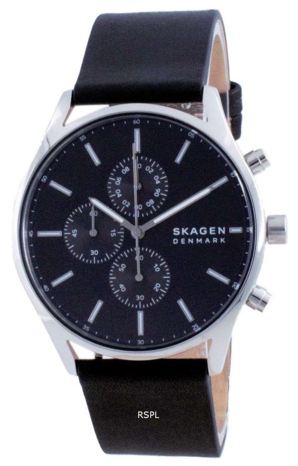 Reloj para hombre Skagen Holst Chronograph Leather Quartz SKW6677