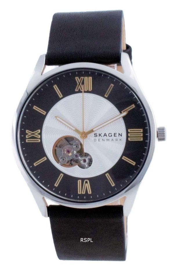 Reloj para hombre Skagen Holst Open Heart Leather Automático SKW6710