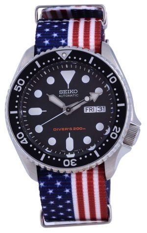 Reloj para hombre Seiko Automatic Diver&#39,s Polyester SKX007K1-var-NATO27 200M