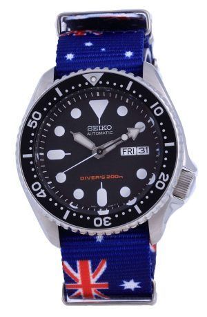 Reloj para hombre Seiko Automatic Diver&#39,s Polyester SKX007K1-var-NATO30 200M