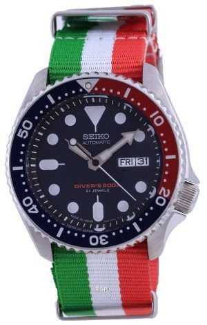 Seiko Automatic Diver&#39,s Polyester Japan Made SKX009J1-var-NATO23 200M Reloj para hombre