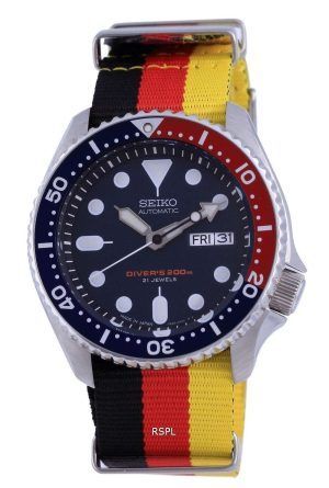 Seiko Automatic Diver&#39,s Polyester Japan Made SKX009J1-var-NATO26 200M Reloj para hombre