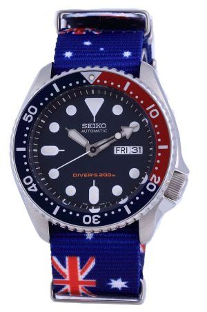 Reloj para hombre Seiko Automatic Diver&#39,s Polyester SKX009K1-var-NATO30 200M