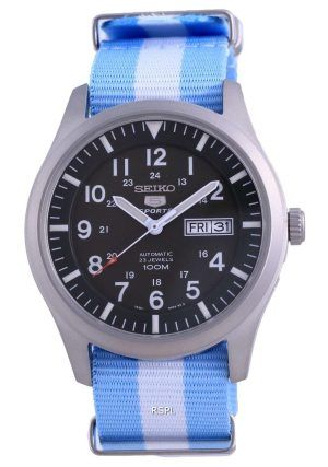 Seiko 5 Sports Military Automatic Polyester SNZG09K1-var-NATO24 100M Reloj para hombre