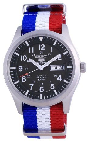 Seiko 5 Sports Military Automatic Polyester SNZG09K1-var-NATO25 100M Reloj para hombre