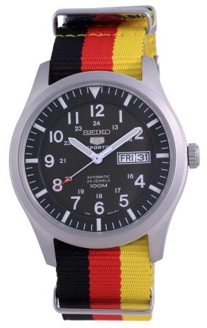 Seiko 5 Sports Military Automatic Polyester SNZG09K1-var-NATO26 100M Reloj para hombre