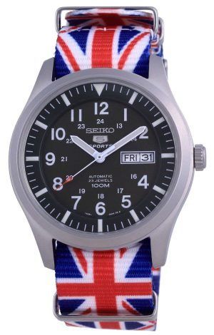 Seiko 5 Sports Military Automatic Polyester SNZG09K1-var-NATO28 100M Reloj para hombre
