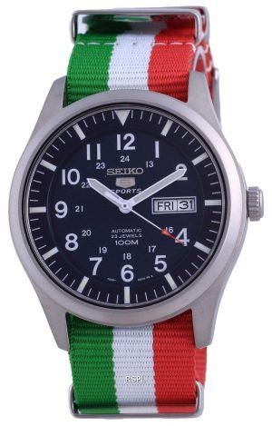 Seiko 5 Sports Automatic Polyester SNZG11K1-var-NATO23 100M Reloj para hombre