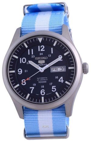 Seiko 5 Sports Automatic Polyester SNZG11K1-var-NATO24 100M Reloj para hombre