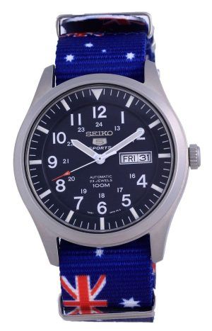Seiko 5 Sports Automatic Polyester SNZG11K1-var-NATO30 100M Reloj para hombre