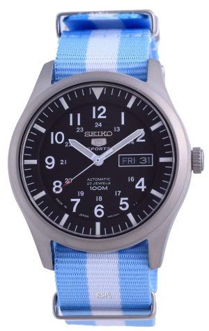 Seiko 5 Sports Automatic Polyester SNZG15J1-var-NATO24 100M Reloj para hombre
