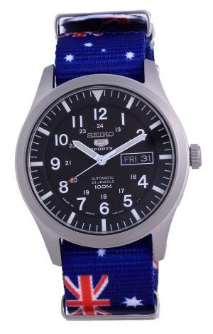 Seiko 5 Sports Automatic Polyester SNZG15J1-var-NATO30 100M Reloj para hombre