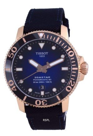 Tissot T-Sport Seaster 1000 Powermatic 80 Diver&#39,s Automatic T120.407.37.041.00 T1204073704100 300M Reloj para hombre