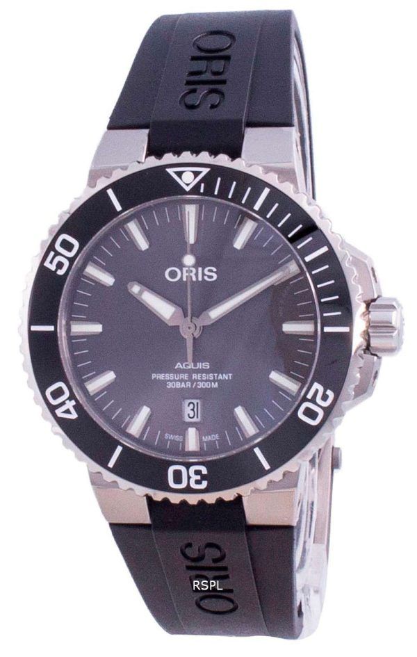 Reloj para hombre Oris Aquis Date Automatic Diver&#39,s Titanium 01-733-7730-7153-07-4-24-64TEB 300M