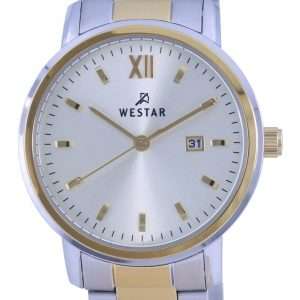 Westar Silver Dial Two Tone Stainless Steel Quartz 40245 CBN 102 Reloj para mujer