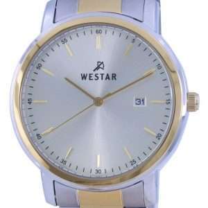 Westar Silver Dial Two Tone Stainless Steel Quartz 50243 CBN 102 Reloj para hombre