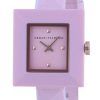 Reloj Armani Exchange Karla con esfera rosa y correa de silicona de cuarzo AX4402 para mujer