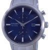 Reloj para hombre Citizen Classic Blue Dial de acero inoxidable Eco-Drive CA7060-88L