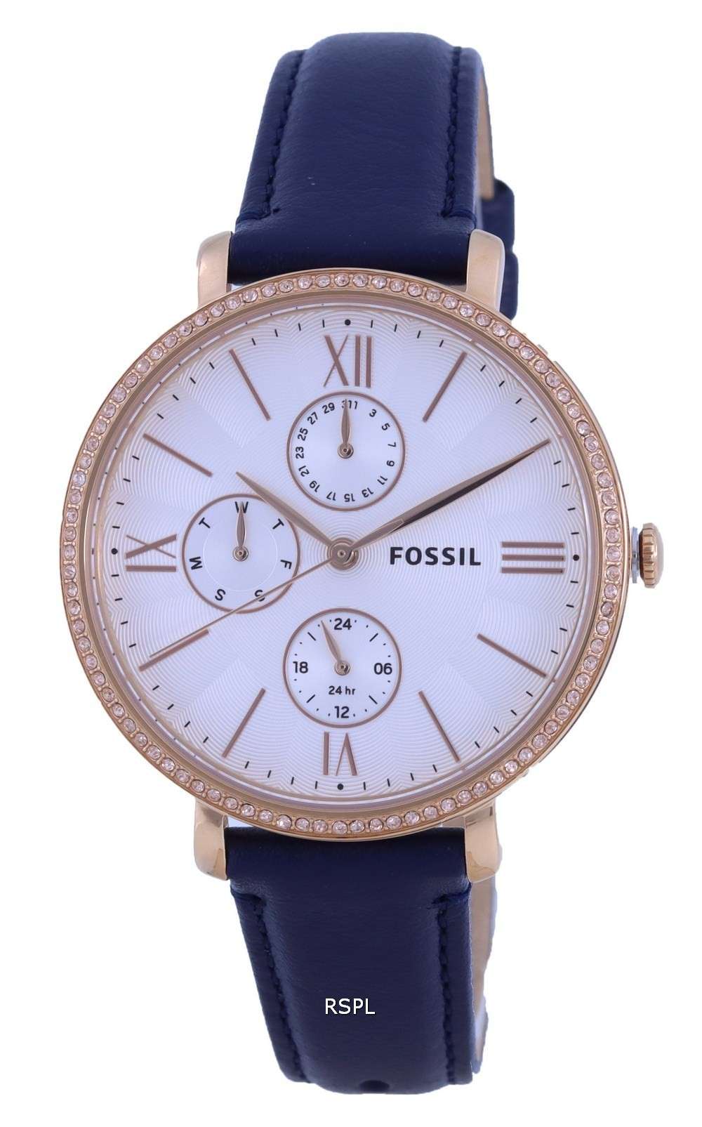 Reloj Fossil Jacqueline Multifunction Horloge Silver Dial Quartz ES5096 para mujer