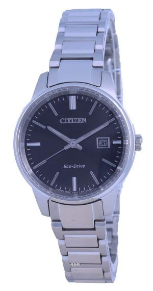 Reloj para mujer Citizen Classic Contemporary Elegant Black Dial Eco-Drive EW2591-82E 50M