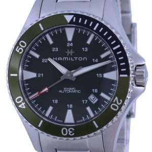 Hamilton Khaki Navy Scuba Green Dial automÃ¡tico H82375161 100M Reloj para hombre