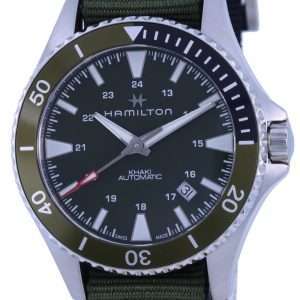 Hamilton Khaki Navy Scuba Green Dial automÃ¡tico H82375961 100M Reloj para hombre