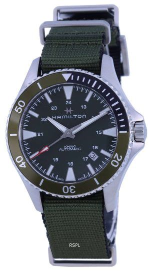 Hamilton Khaki Navy Scuba Green Dial automÃ¡tico H82375961 100M Reloj para hombre