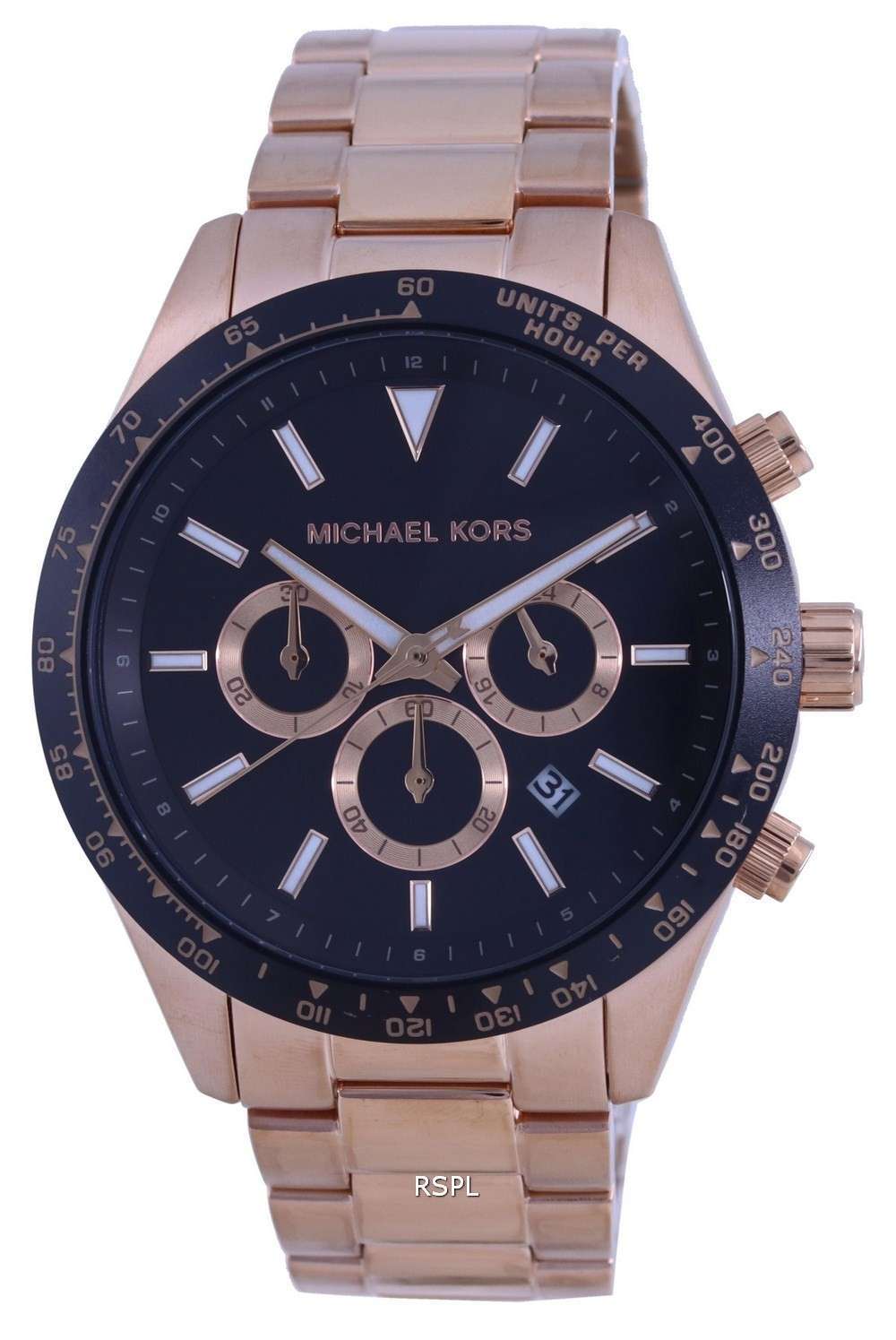 Michael Kors Layton Chronograph Black Dial Quartz MK8824 Reloj para hombre