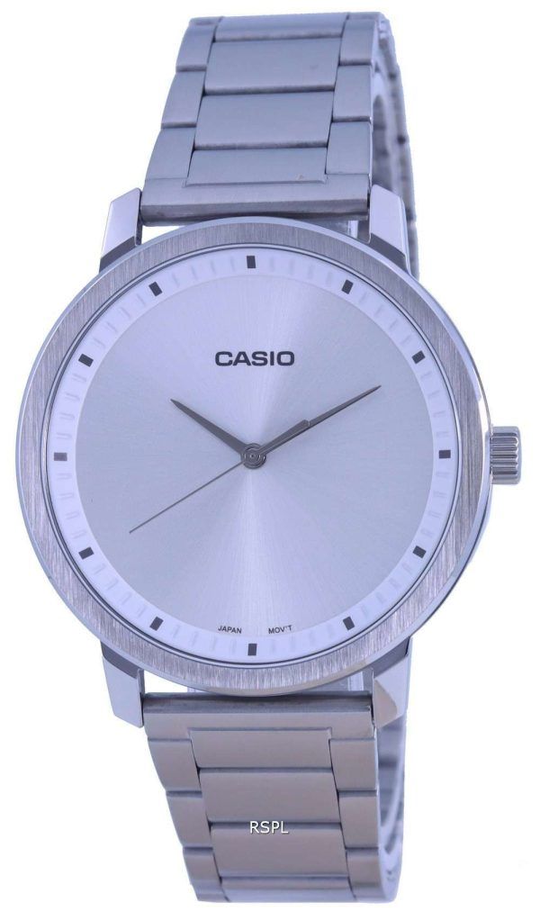 Reloj Casio analÃ³gico plateado de acero inoxidable MTP-B115D-7E MTPB115D-7 para hombre