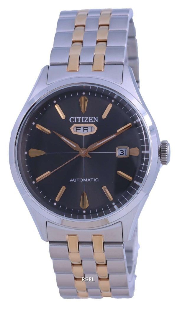 Reloj para hombre Citizen C7, esfera negra, acero inoxidable, automÃ¡tico, NH8394-70H