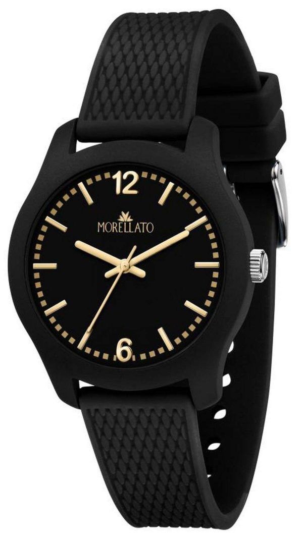 Morellato Soft Black Dial Plastic Strap Quartz R0151163006 Reloj para hombre