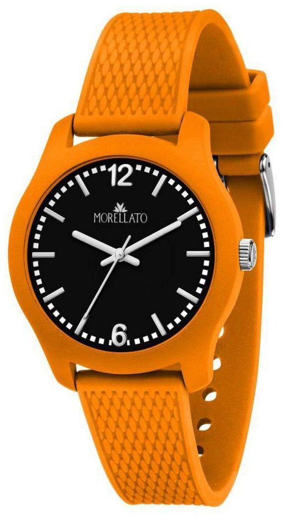 Morellato Soft Black Dial Plastic Strap Quartz R0151163007 Reloj para hombre
