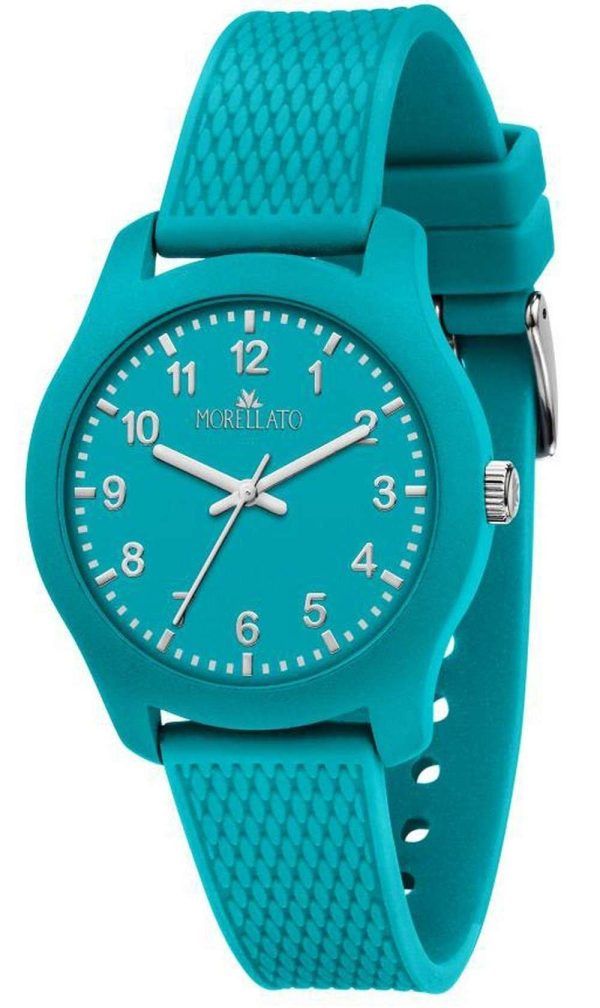 Morellato Soft Turquoise Dial Plastic Strap Quartz R0151163008 Reloj para hombre