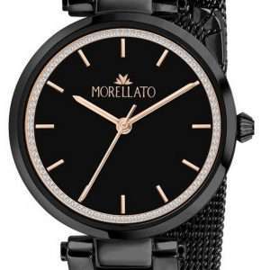 Morellato Shine Black Dial acero inoxidable cuarzo R0153162501 Reloj para mujer