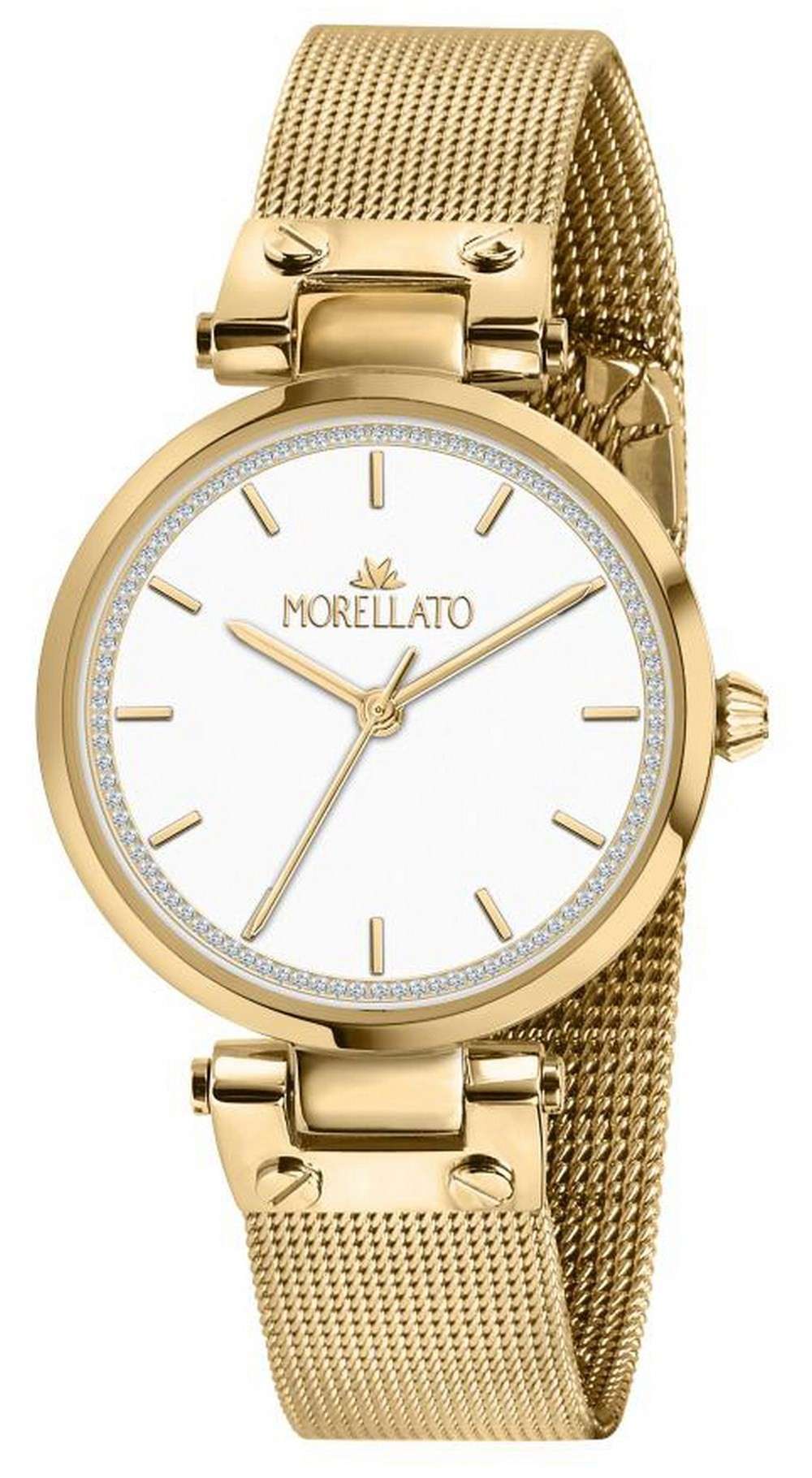 Morellato Shine White Dial Gold Tone Acero inoxidable Cuarzo R0153162503 Reloj para mujer