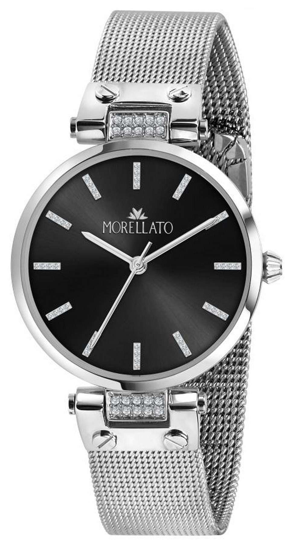 Morellato Shine Black Dial acero inoxidable cuarzo R0153162505 Reloj para mujer
