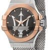 Reloj para hombre Maserati Potenza, esfera gris, acero inoxidable, cuarzo R8853108007 100M