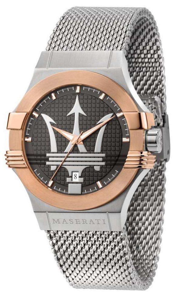 Reloj para hombre Maserati Potenza, esfera gris, acero inoxidable, cuarzo R8853108007 100M