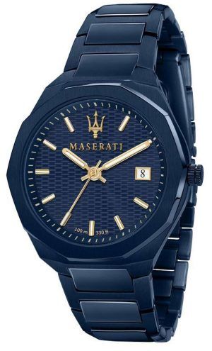 Reloj para hombre Maserati Blue Edition con esfera azul, acero inoxidable, cuarzo R8853141001 100M