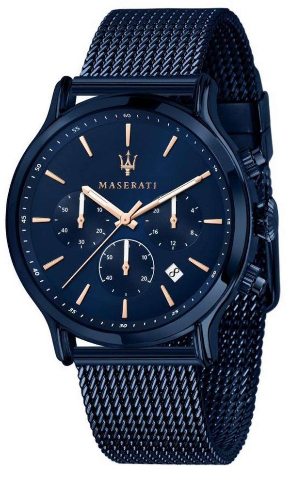 Maserati Blue Edition Chronograph Blue Dial Quartz R8873618010 100M Reloj para hombre
