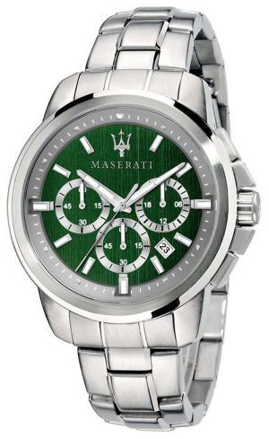 Maserati Successo cronÃ³grafo esfera verde acero inoxidable cuarzo R8873621017 reloj para hombre