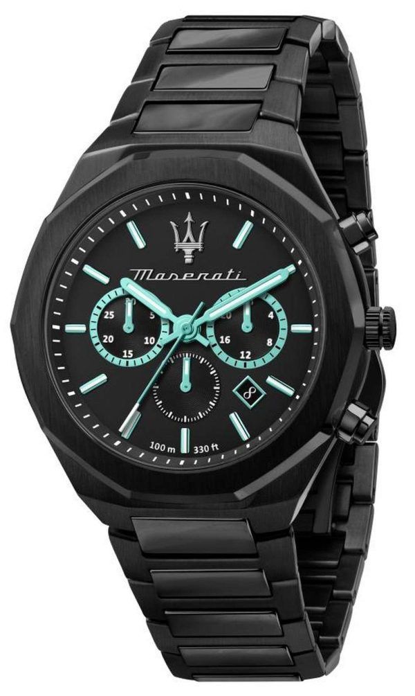 Maserati Aqua Edition cronÃ³grafo esfera negra cuarzo R8873644001 100M reloj para hombre