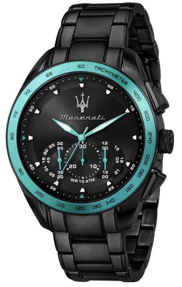 Maserati Aqua Edition cronÃ³grafo esfera negra cuarzo R8873644002 100M reloj para hombre