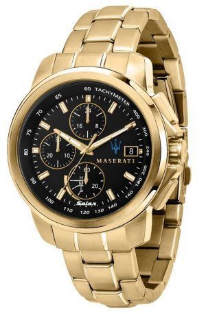 Reloj Maserati Successo cronÃ³grafo dorado acero inoxidable solar R8873645002 para hombre