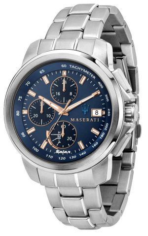 Maserati Successo cronÃ³grafo esfera azul acero inoxidable solar R8873645004 reloj para hombre