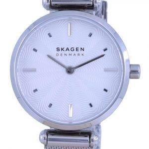 Reloj Skagen Amberline de acero inoxidable con esfera plateada y cuarzo SKW2956 para mujer